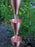 Large smooth unfinished copper rain chain cups with folded rigid lip
