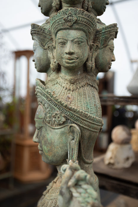 Bronze Avolokta Female multi hand hindu deity bronze statue
