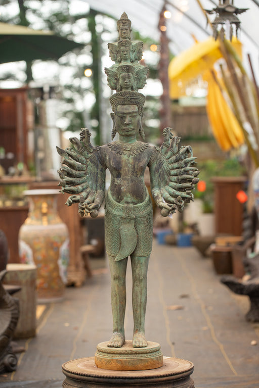 Bronze Avolokta Male multi hand hindu deity bronze statue