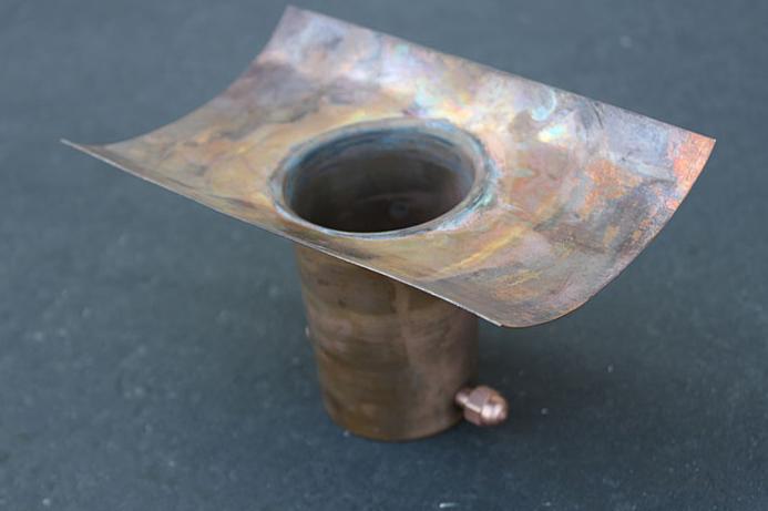 Rain Chain half round installation kit copper