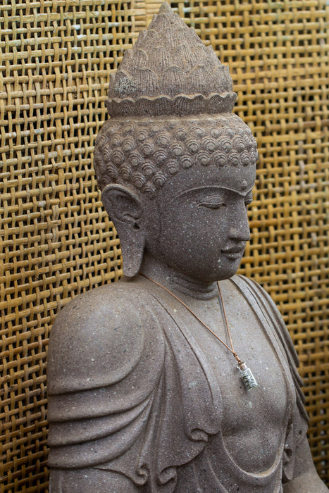 Sitting Buddha Pink Basalt