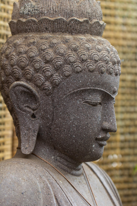 Sitting Buddha Pink Basalt